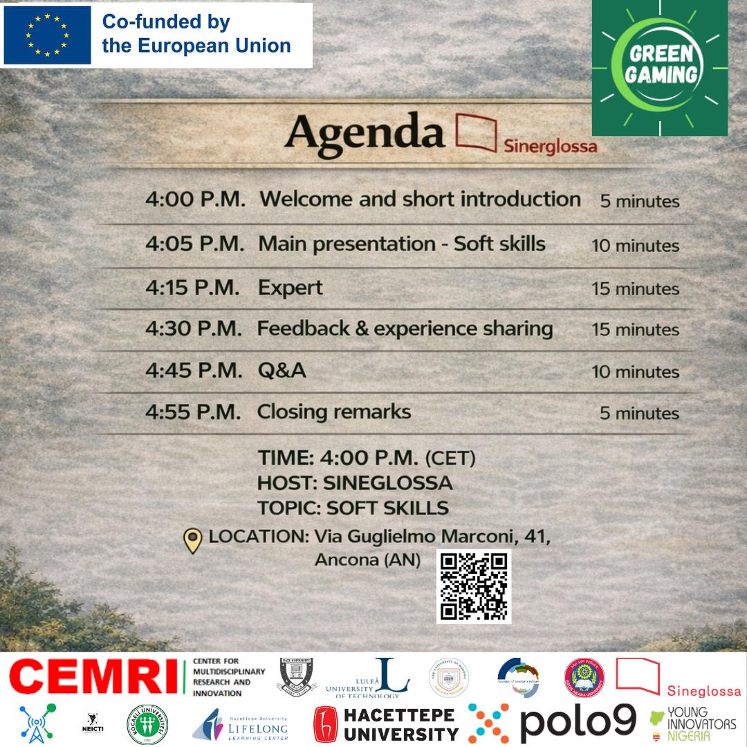 Agenda of event